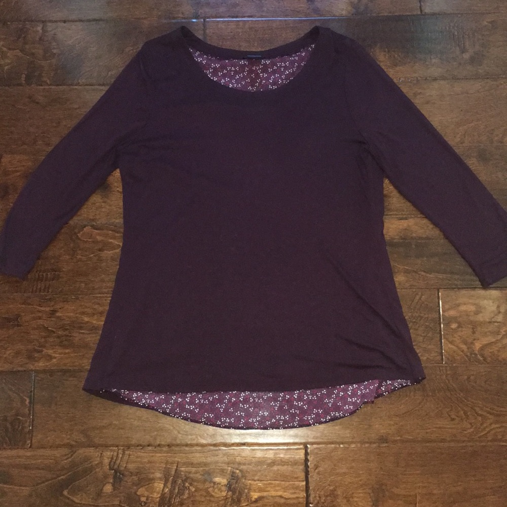 Ann Taylor Factory burgundy top